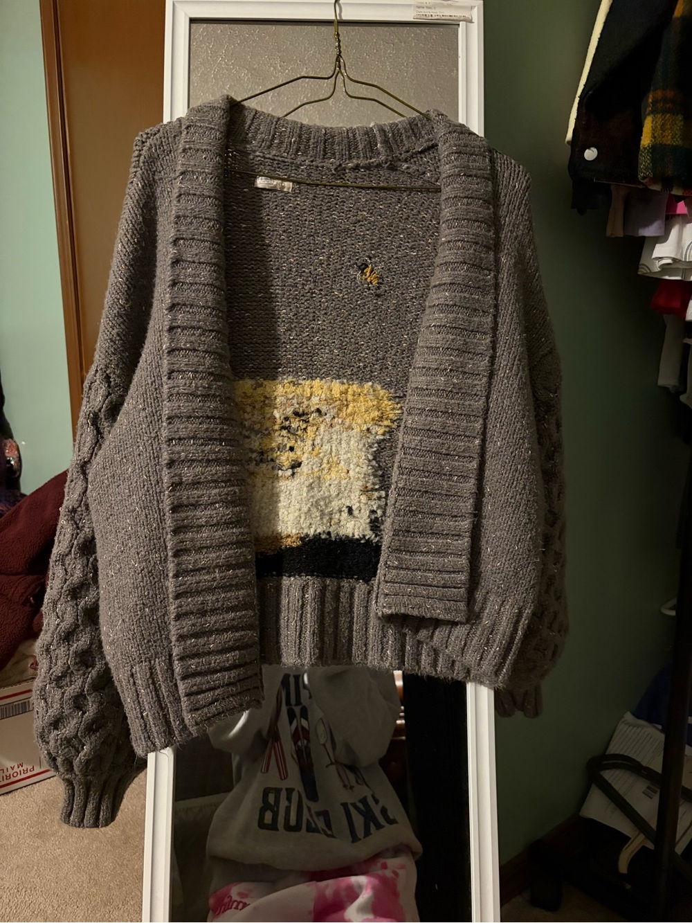 Anthropologie Bear Cardigan Sweater - Picture 4 of 6